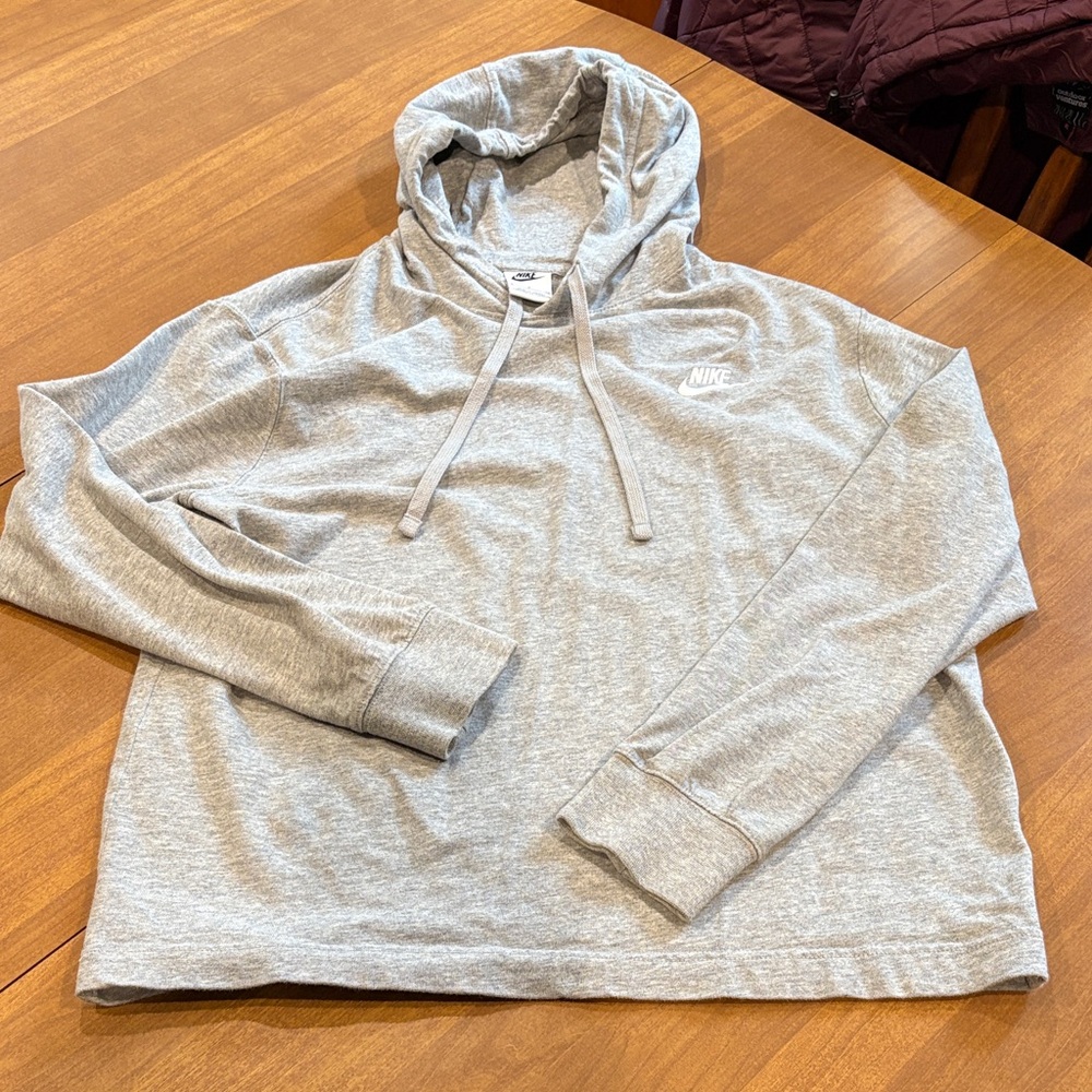 Nike Light Gray Pullover Hoodie - Picture 4 of 4